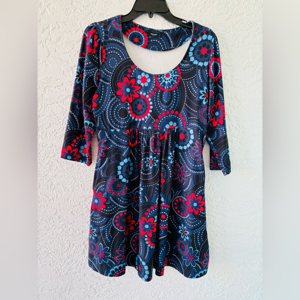 Scoop neck baby doll style dress
